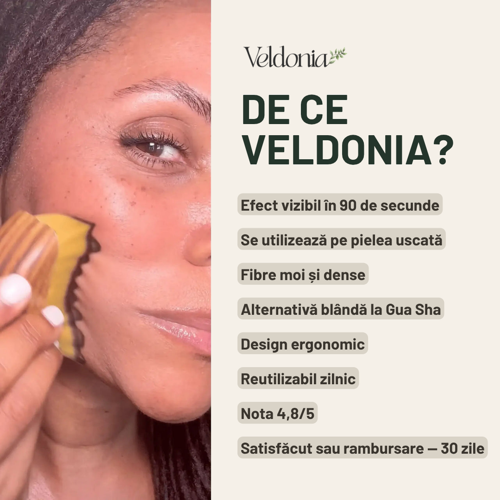 Veldonia | Perie pentru masaj limfatic facial